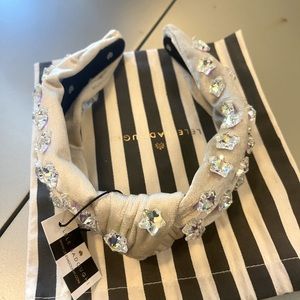 Lele Sadoughi Ivory Crystal Headband NWT